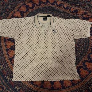 Vintage Mickey Mouse cream polo golf shirt